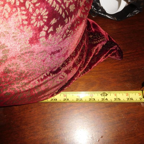 Large Red Square Pillow